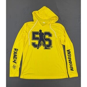 Randy Arozarena hoodie Seattle Mariners Medium Yellow Cross Arms SGA 3/28 2025